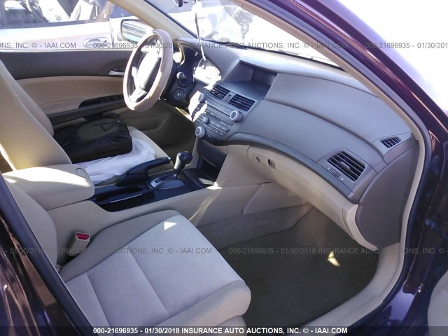 1HGCP26438A048470 - 2008 HONDA ACCORD LXP BURGUNDY photo 5