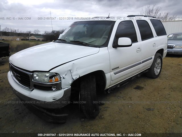 1GKEC13T45R241382 - 2005 GMC YUKON WHITE photo 2