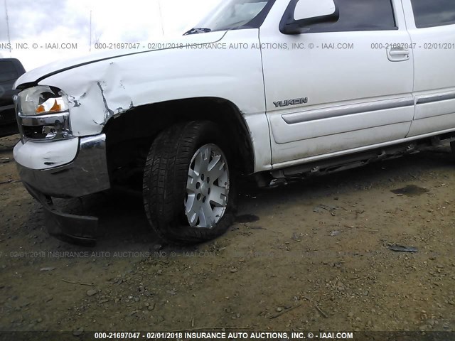 1GKEC13T45R241382 - 2005 GMC YUKON WHITE photo 6