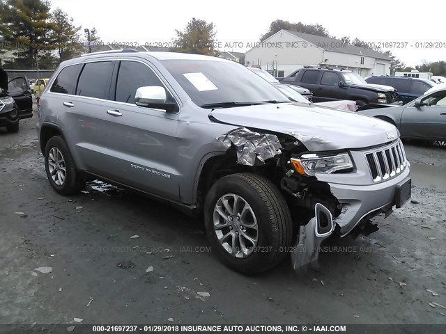 1C4RJFBG4FC746962 - 2015 JEEP GRAND CHEROKEE LIMITED SILVER photo 1