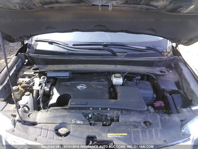 5N1AR2MN5EC734047 - 2014 NISSAN PATHFINDER S/SV/SL/PLATINUM 黑色 照片 10