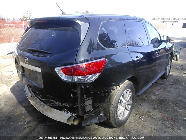 5N1AR2MN5EC734047 - 2014 NISSAN PATHFINDER S/SV/SL/PLATINUM 黑色 照片 4