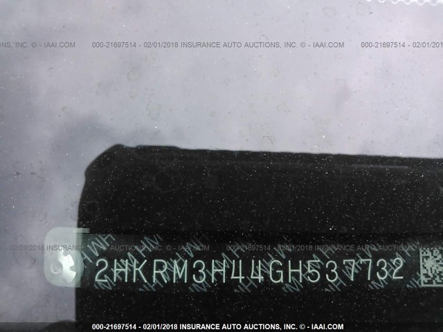 2HKRM3H44GH537732 - 2016 HONDA CR-V SE BURGUNDY photo 9