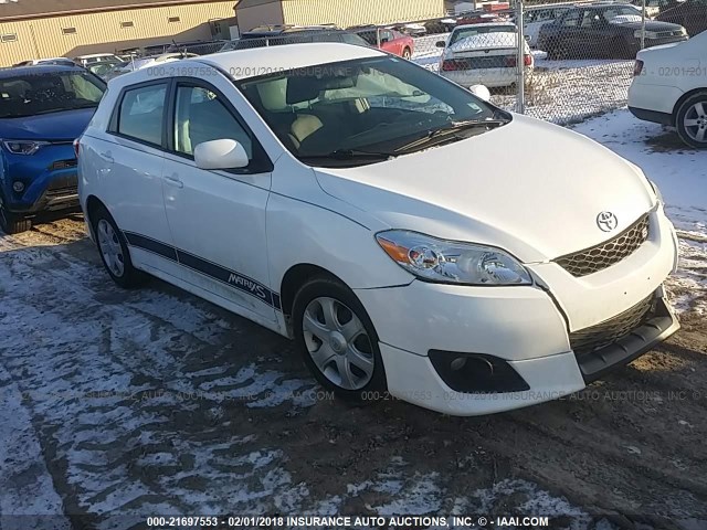 2T1KE40E59C012984 - 2009 TOYOTA COROLLA MATRIX S WHITE photo 1