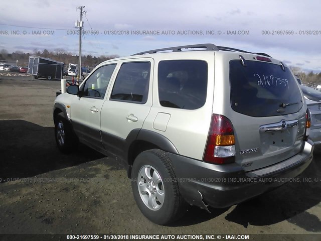 4F2YZ941X4KM02750 - 2004 MAZDA TRIBUTE LX SILVER photo 3