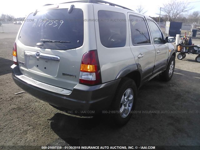 4F2YZ941X4KM02750 - 2004 MAZDA TRIBUTE LX SILVER photo 4