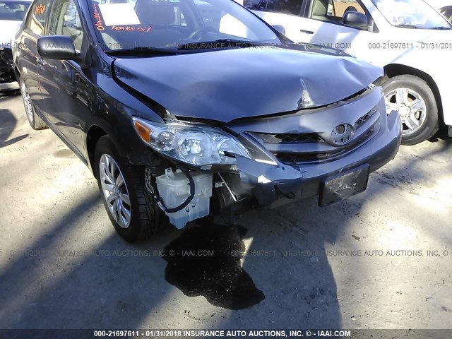 2T1BU4EE5CC830010 - 2012 TOYOTA COROLLA S/LE GRAY photo 6