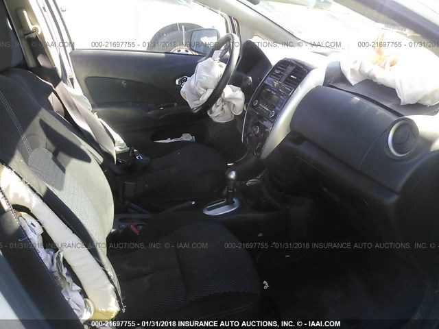 3N1CE2CP6FL388336 - 2015 NISSAN VERSA NOTE S/S PLUS/SV/SL/SR WHITE photo 5