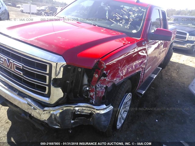 1GTR1UEH9EZ355309 - 2014 GMC SIERRA C1500 SLE RED photo 6