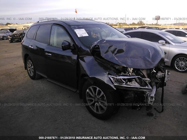 5N1AR2MN4EC700889 - 2014 NISSAN PATHFINDER S/SV/SL/PLATINUM 灰色 照片 1