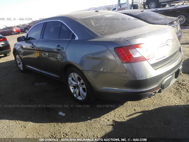 1FAHP2EW1BG149878 - 2011 FORD TAURUS SEL GRAY photo 3