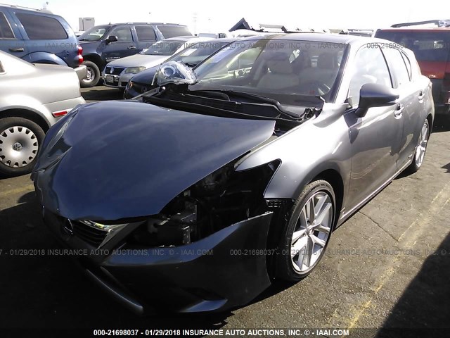 JTHKD5BH6E2196680 - 2014 LEXUS CT 200 GRAY photo 2