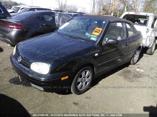 3VWDC21V42M806760 - 2002 VOLKSWAGEN CABRIO GLX 黑色 照片 2