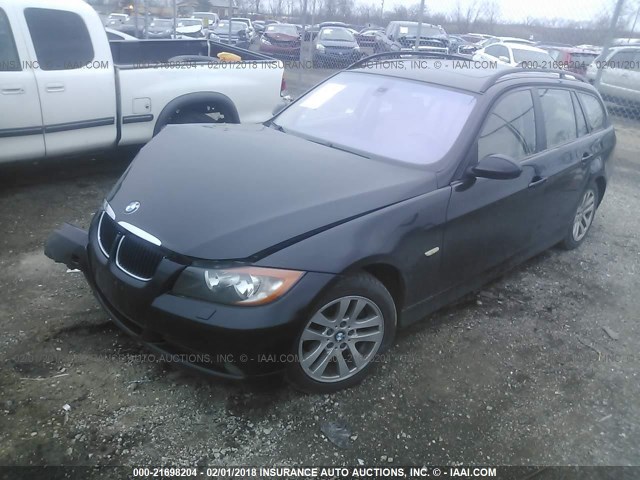 WBAVT73547FZ35653 - 2007 BMW 328 XIT BLACK photo 2