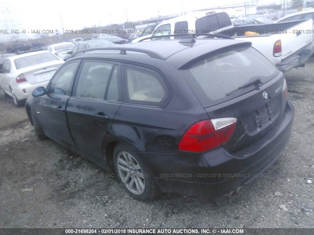 WBAVT73547FZ35653 - 2007 BMW 328 XIT BLACK photo 3