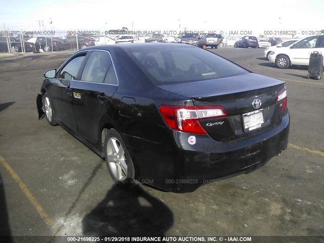 4T1BF1FK0DU244358 - 2013 TOYOTA CAMRY L/SE/LE/XLE 黑色 照片 3