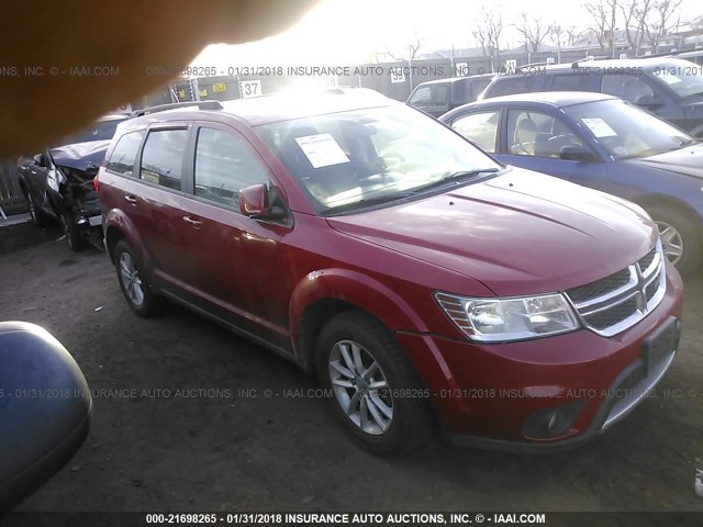 3C4PDDBG3ET302185 - 2014 DODGE JOURNEY SXT RED photo 1