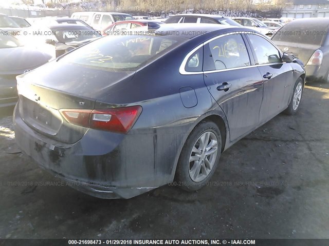 1G1ZE5ST9GF315988 - 2016 CHEVROLET MALIBU LT BLUE photo 4