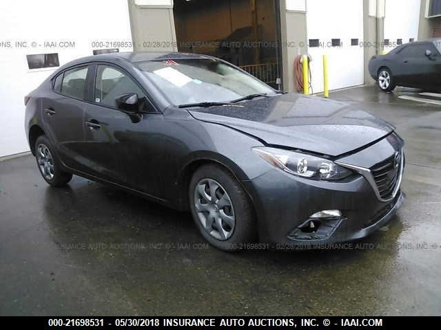 JM1BM1T79E1129979 - 2014 MAZDA 3 SV GRAY photo 1