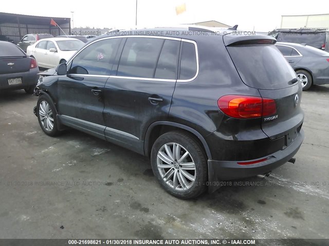 WVGBV7AX1FW583128 - 2015 VOLKSWAGEN TIGUAN S/SE/SEL/R-LINE BLACK photo 3