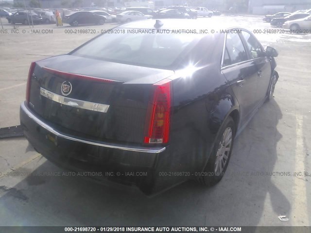 1G6DE5EY1B0136156 - 2011 CADILLAC CTS LUXURY COLLECTION BLACK photo 4