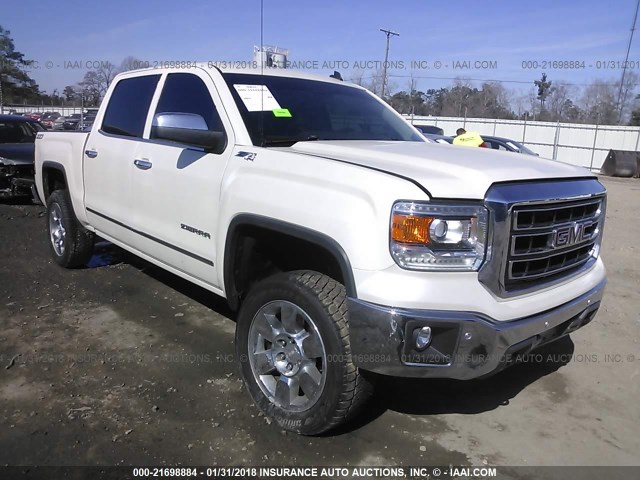 3GTU2VECXEG508779 - 2014 GMC SIERRA K1500 SLT WHITE photo 1