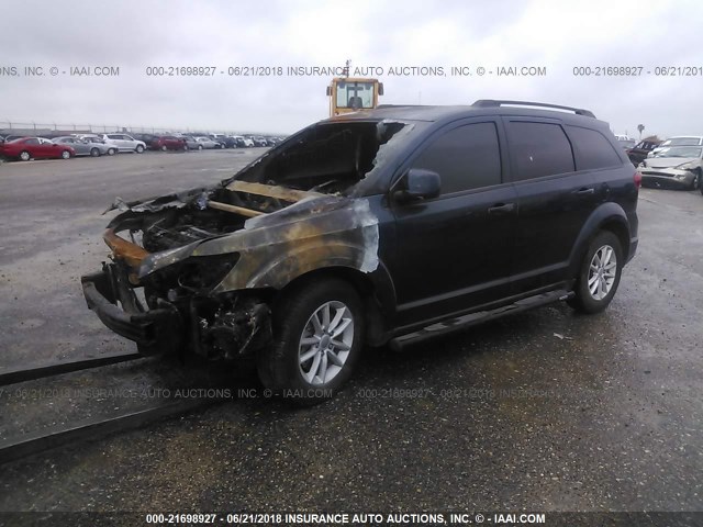 3C4PDCBB1DT522664 - 2013 DODGE JOURNEY SXT Navy photo 2