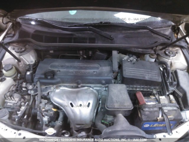 4T4BE46K79R122176 - 2009 TOYOTA CAMRY SE/LE/XLE GOLD photo 10