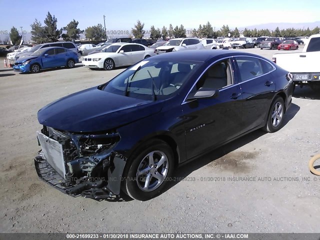 1G1ZB5ST9GF172162 - 2016 CHEVROLET MALIBU LS 深蓝色 照片 2