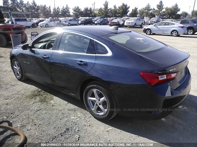 1G1ZB5ST9GF172162 - 2016 CHEVROLET MALIBU LS 深蓝色 照片 3