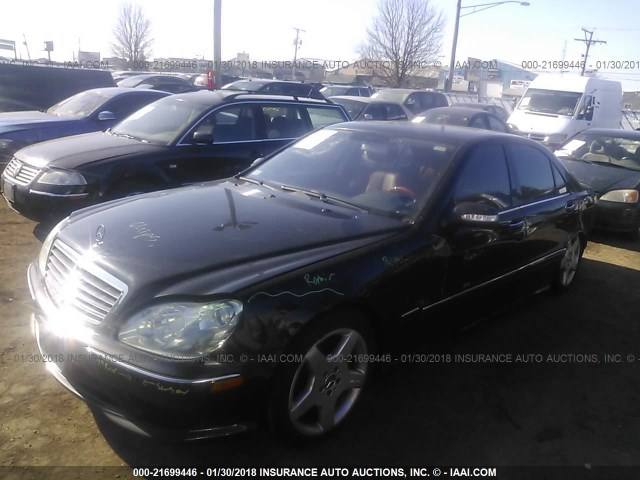 WDBNG84J74A424485 - 2004 MERCEDES-BENZ S 500 4MATIC BLACK photo 2