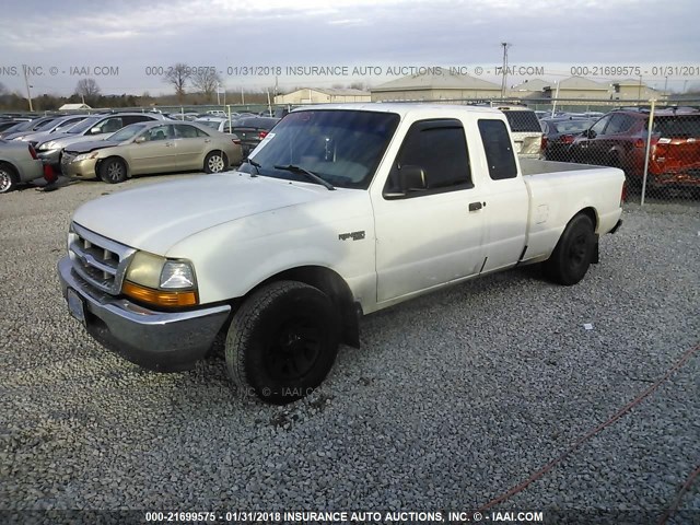 1FTYR14V6XPA40511 - 1999 FORD RANGER SUPER CAB WHITE photo 2