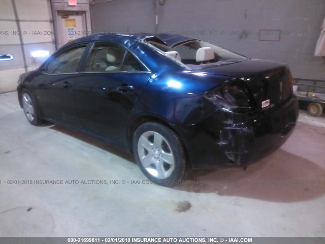 1G2ZJ57B794251987 - 2009 PONTIAC G6 BLUE photo 3