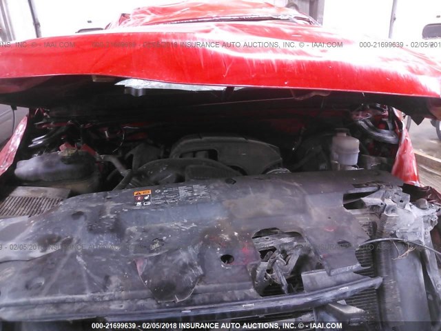 3GCPKSE31BG357905 - 2011 CHEVROLET SILVERADO K1500 LT RED photo 10