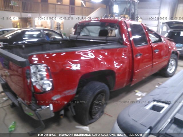 3GCPKSE31BG357905 - 2011 CHEVROLET SILVERADO K1500 LT RED photo 4