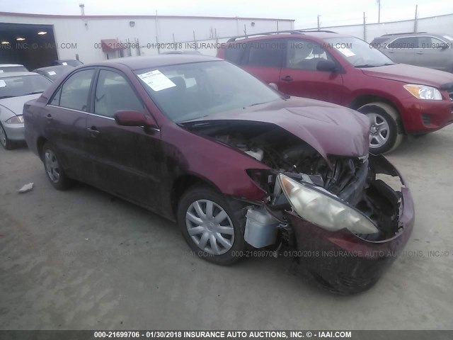 4T1BE32K85U034659 - 2005 TOYOTA CAMRY LE/XLE/SE RED photo 1