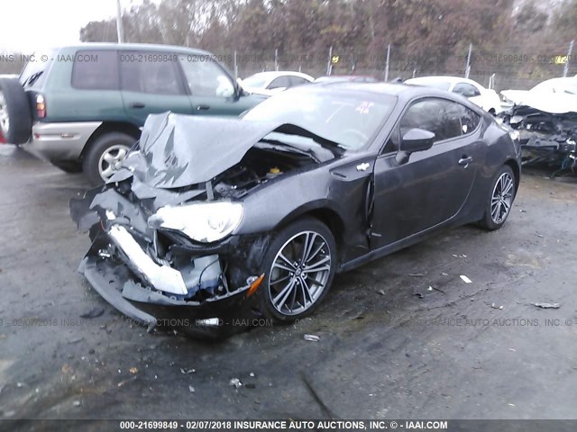 JF1ZNAA14D2724375 - 2013 TOYOTA SCION FR-S შავი ფოტო 2
