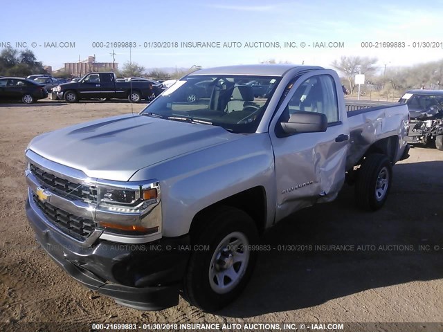 1GCNCNEH0GZ425765 - 2016 CHEVROLET SILVERADO C1500/C1500  LS SILVER photo 2