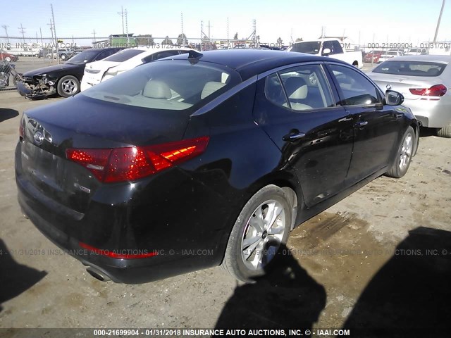 KNAGN4A76B5083066 - 2011 KIA OPTIMA EX/SX BLACK photo 4