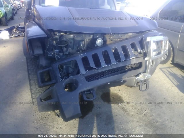 5GTDN13E378179297 - 2007 HUMMER H3 BLACK photo 6