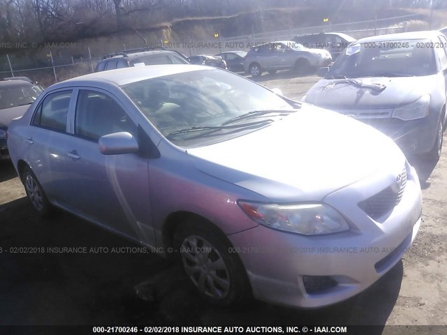 JTDBL40E899050558 - 2009 TOYOTA COROLLA LE/XLE SILVER photo 1