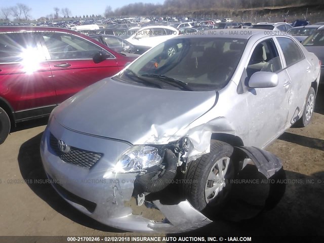 JTDBL40E899050558 - 2009 TOYOTA COROLLA LE/XLE SILVER photo 6