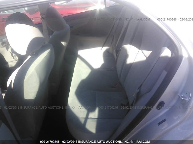 JTDBL40E899050558 - 2009 TOYOTA COROLLA LE/XLE SILVER photo 8