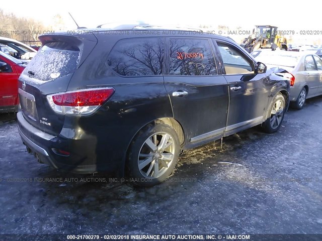 5N1AR2MM6FC700322 - 2015 NISSAN PATHFINDER S/SV/SL/PLATINUM 绿色 照片 4