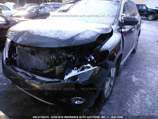 5N1AR2MM6FC700322 - 2015 NISSAN PATHFINDER S/SV/SL/PLATINUM 绿色 照片 6