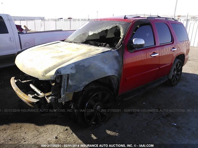 1GNFC13J88R258275 - 2008 CHEVROLET TAHOE C1500 RED photo 2