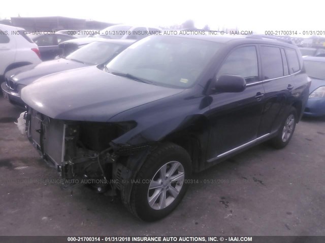 5TDBK3EH9DS266722 - 2013 TOYOTA HIGHLANDER PLUS/SE BLACK photo 2