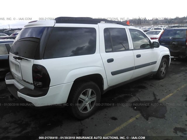 1GNET16S146149703 - 2004 CHEVROLET TRAILBLAZER EXT LS/EXT LT WHITE photo 4