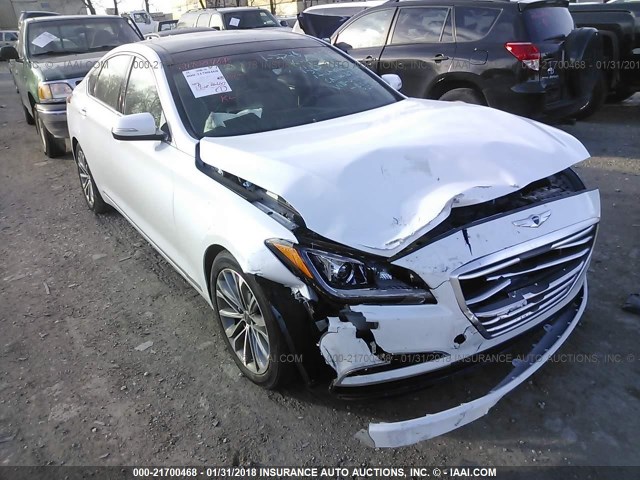 KMHGN4JE2FU041969 - 2015 HYUNDAI GENESIS 3.8L WHITE photo 1