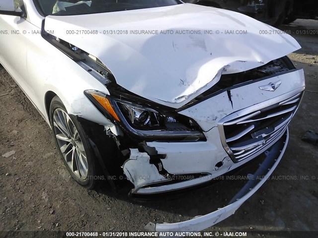 KMHGN4JE2FU041969 - 2015 HYUNDAI GENESIS 3.8L WHITE photo 6